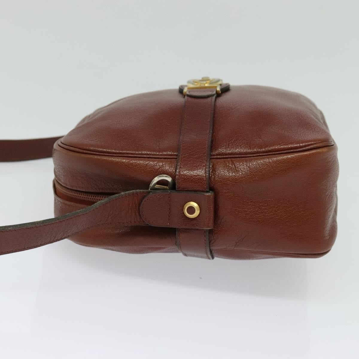 Christian Dior CD Shoulder bag Leather, BROWN, LEATHER, Shoulder bag