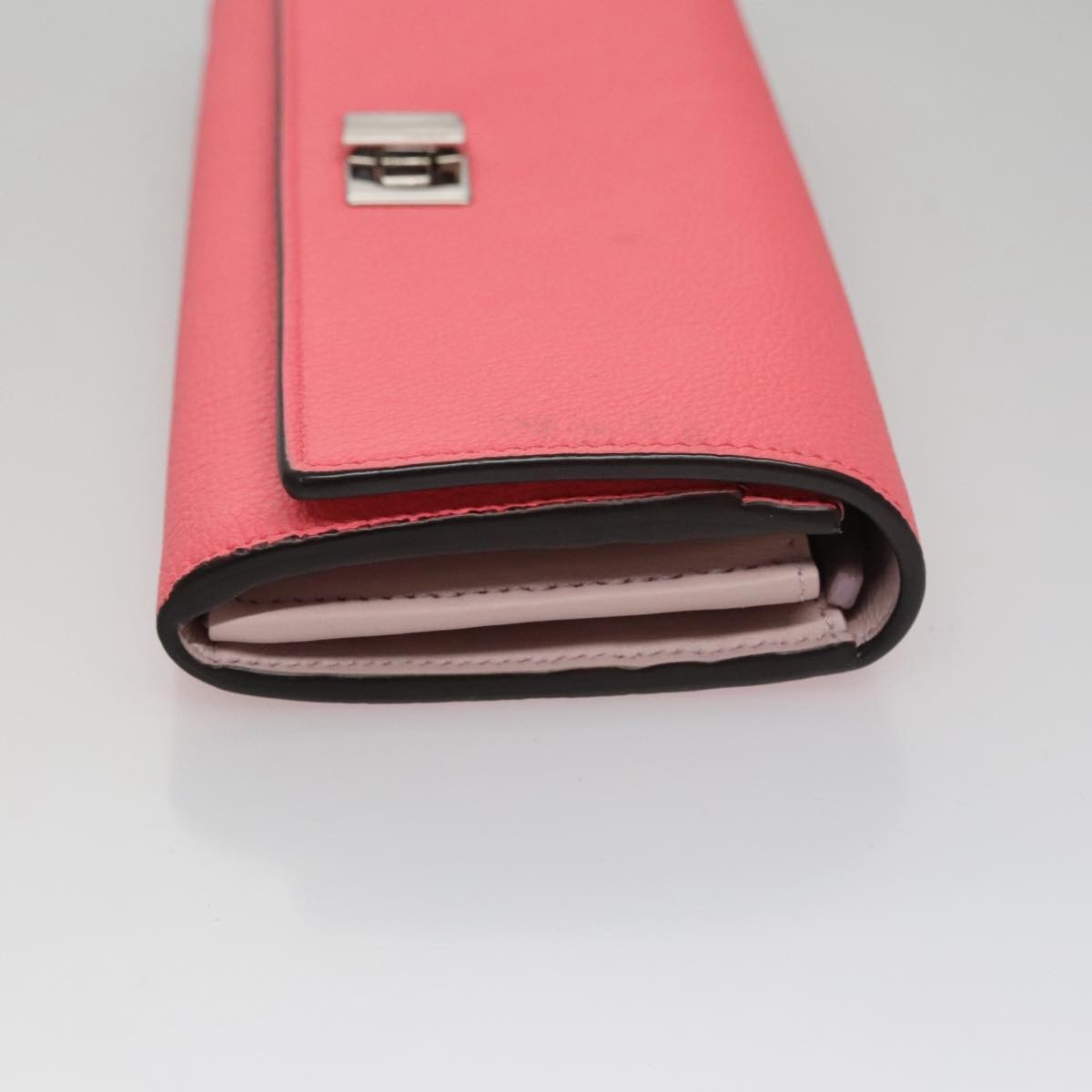 Fendi Peekaboo Wallet Leather, PINK, LEATHER, Wallets