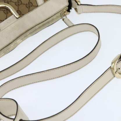 Gucci D Ring Messenger Bag GG Canvas, BEIGE, CANVAS, Shoulder bag