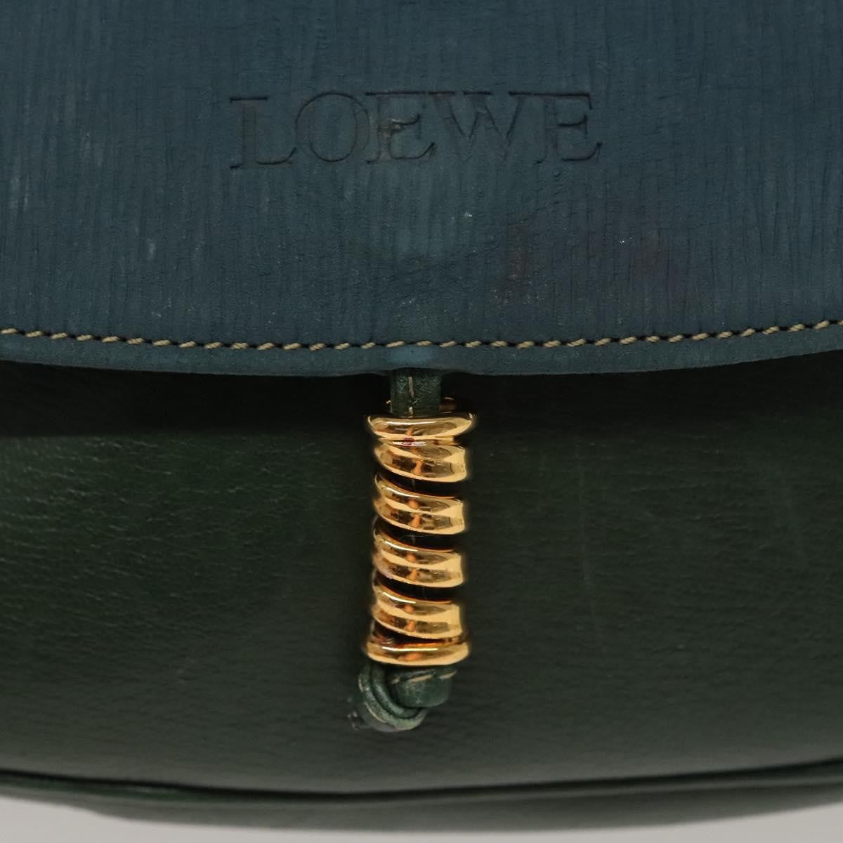 Loewe Vintage Velazquez Top Handle Bag Leather, GREEN, LEATHER, Handbag
