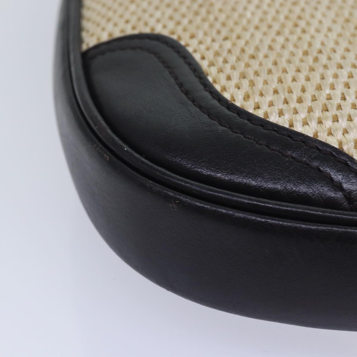 Burberry Vintage Shoulder Bag Leather, BEIGE, LEATHER, Shoulder bag