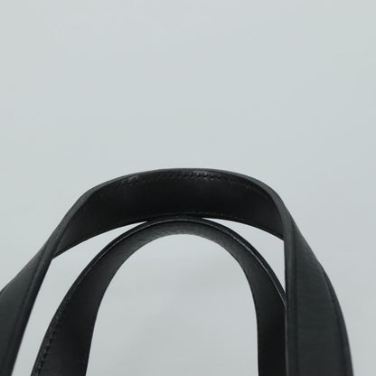 Salvatore Ferragamo Gancini handbag Leather, BLACK, LEATHER, Handbag