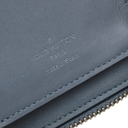 Louis Vuitton Zippy wallet vertical Damier Infini Leather, BLUE, LEATHER, Wallets