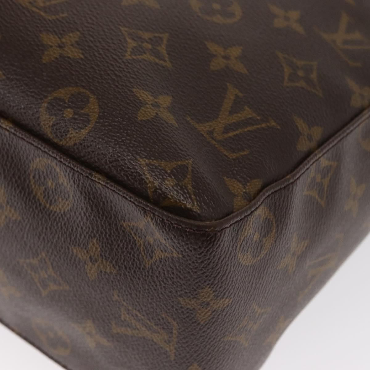 Louis Vuitton Looping Handbag Monogram Canvas, BROWN, CANVAS, Shoulder bag