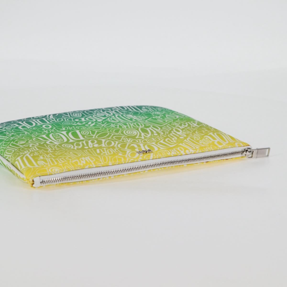 Christian Dior Pouch Stussy Nylon, YELLOW, NYLON, Clutche & pouche