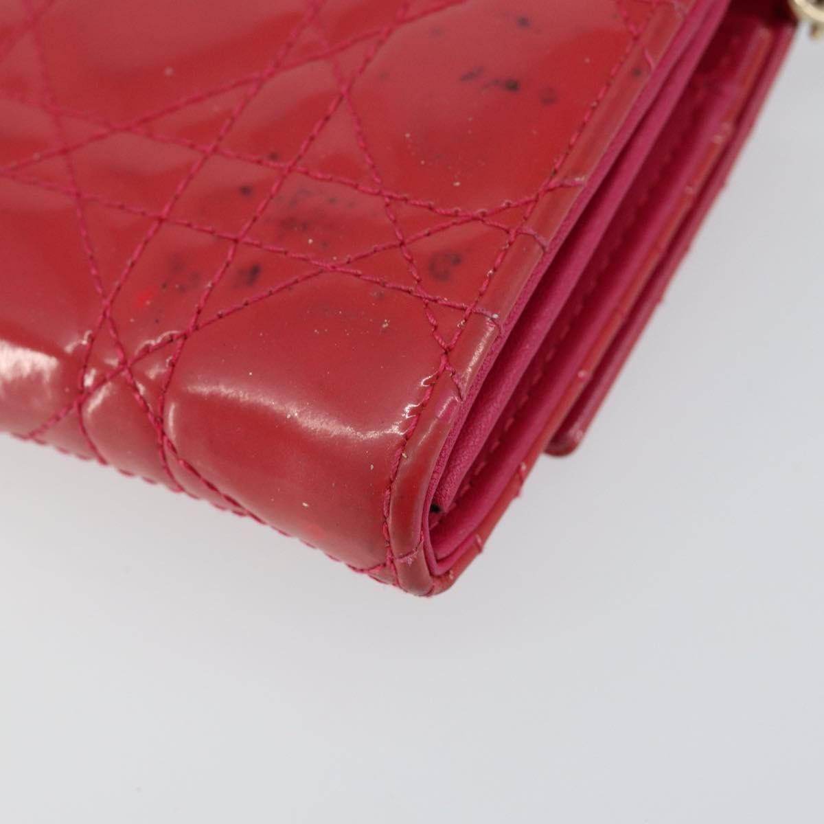 Christian Dior New Lock Pouch Cannage Quilt Patent, PINK, PATENT_LEATHER, Clutche & pouche