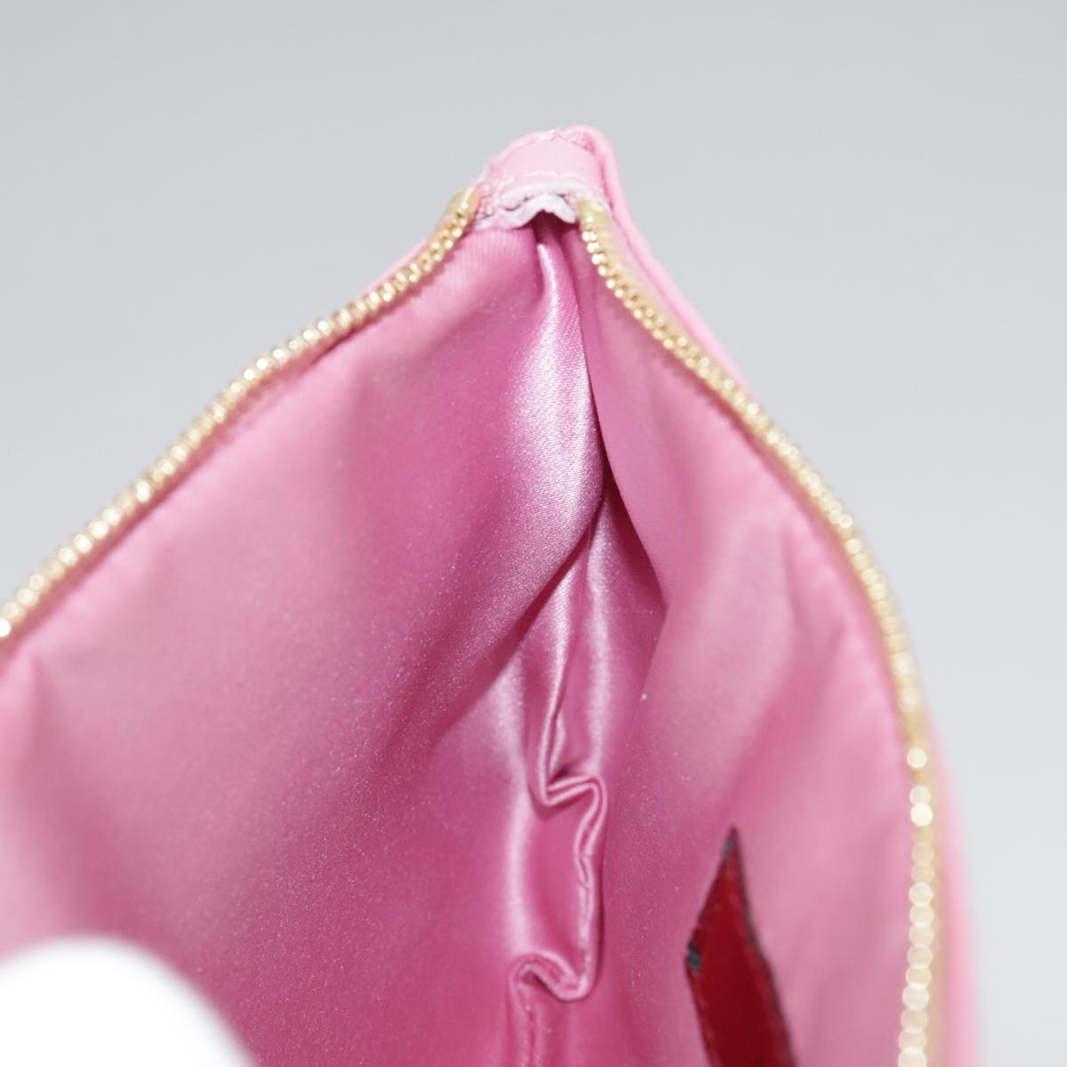 Valentino Garavani Zip Pouch Leather, PINK, LEATHER, Clutche & pouche