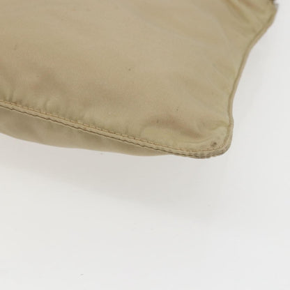 Prada Front Pocket Messenger Bag Tessuto, BEIGE, NYLON, Shoulder bag