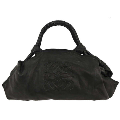 Loewe Anagram Logo Nappa Aire Hand Bag Leather, BLACK, LEATHER, Handbag