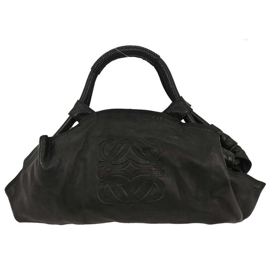 Loewe Anagram Logo Nappa Aire Hand Bag Leather, BLACK, LEATHER, Handbag