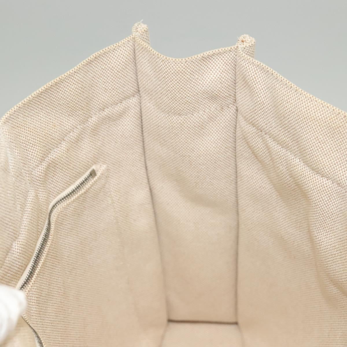 Hermes Fourre Tout Tote Toile, BEIGE, CANVAS, Tote bag