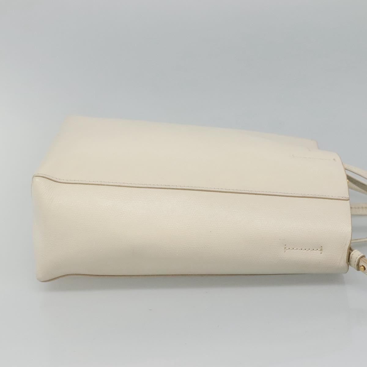 Celine Vertical Cabas Tote Leather, WHITE, LEATHER, Tote bag