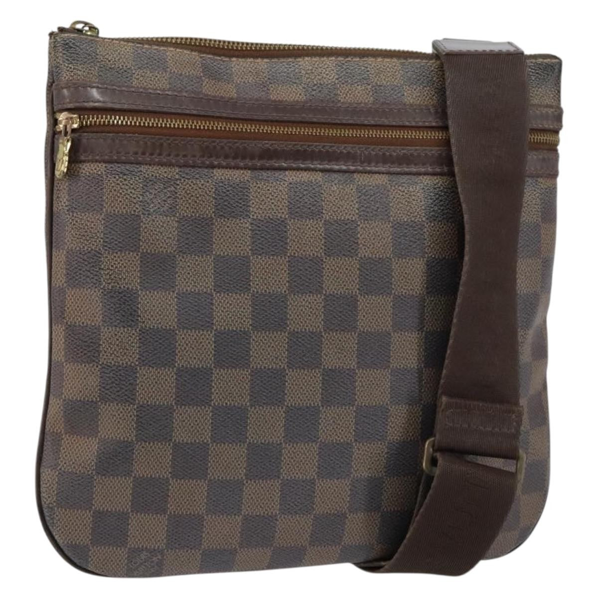 Louis Vuitton Bosphore Pochette Damier, BROWN, CANVAS, Shoulder bag