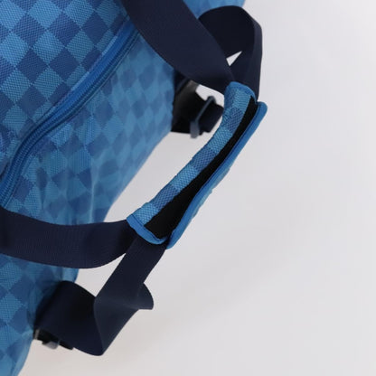 Louis Vuitton Aventure Practical Duffle Bag Damier Nylon, BLUE, NYLON, Travel bag