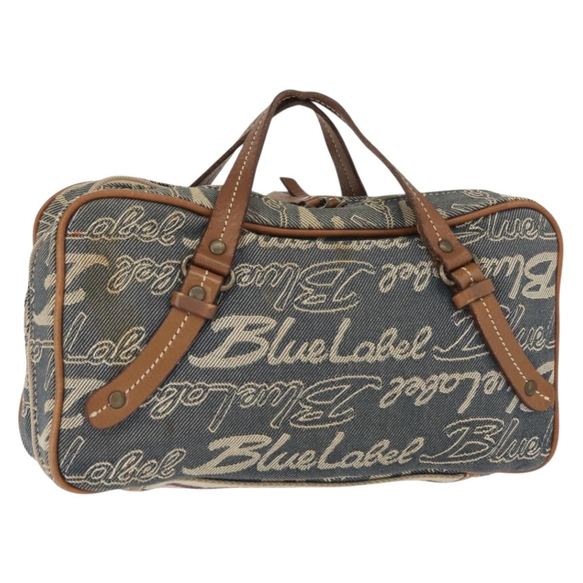 Burberry Blue Label Handbag Denim, BLUE, DENIM_JEANS, Travel bag