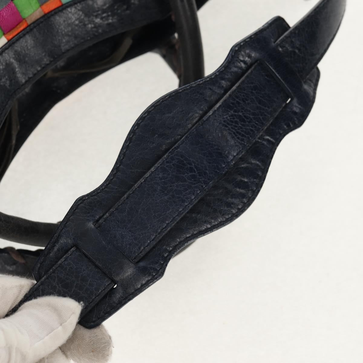 Balenciaga City Classic Studs Bag Woven Crocodile Embossed Leather, MULTICOLOUR, LEATHER, Handbag