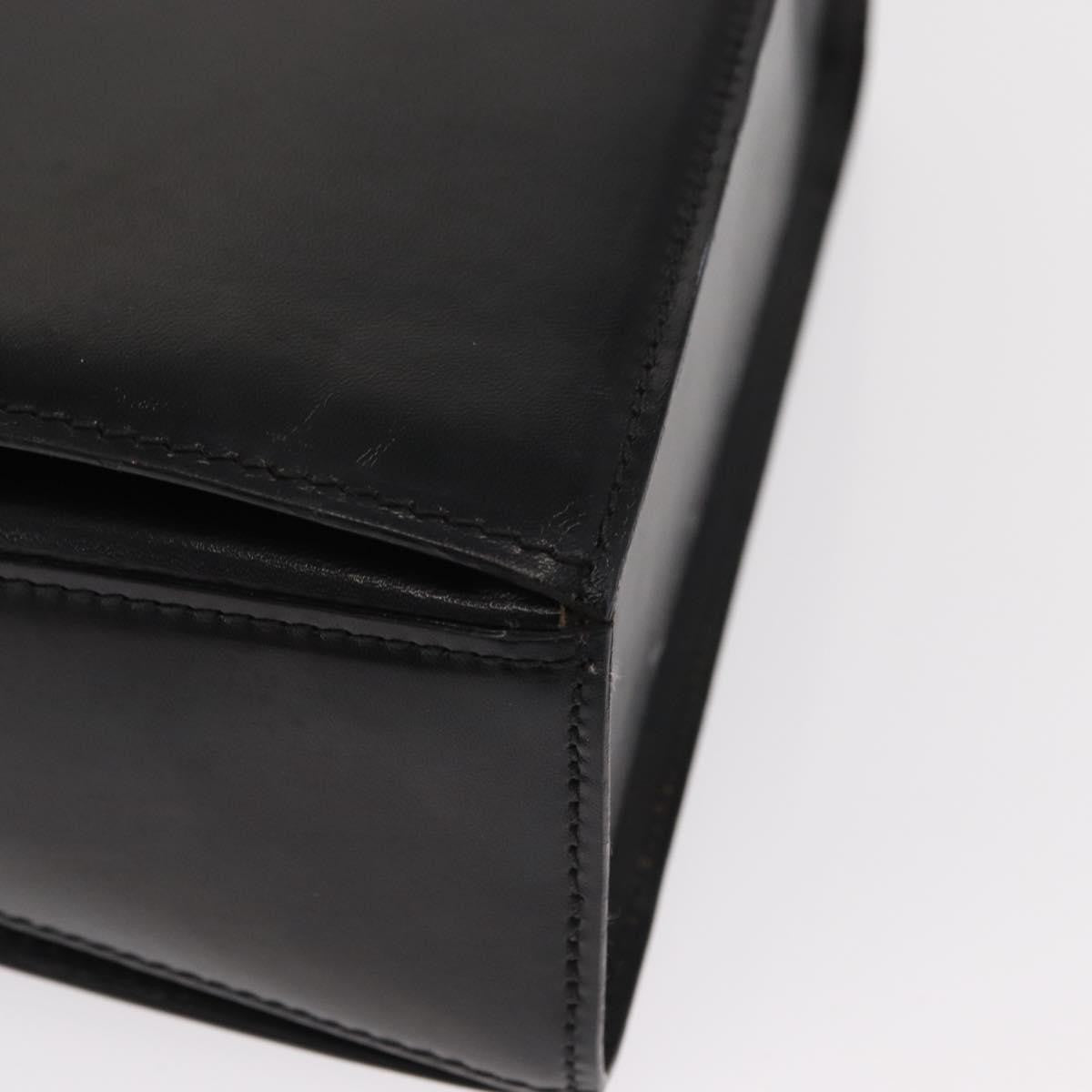 Bally Vintage Handbag Leather, BLACK, LEATHER, Handbag