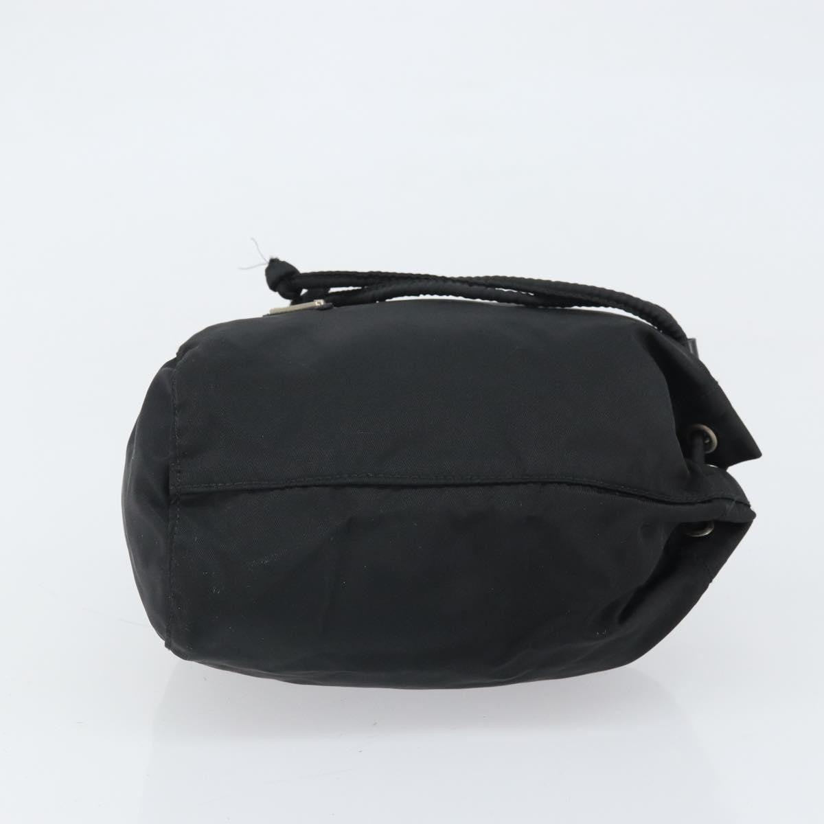 Prada Drawstring Travel Pouch Tessuto, BLACK, NYLON, Clutche & pouche
