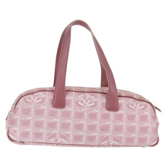 Chanel Travel Line Satchel Nylon, PINK, NYLON, Handbag