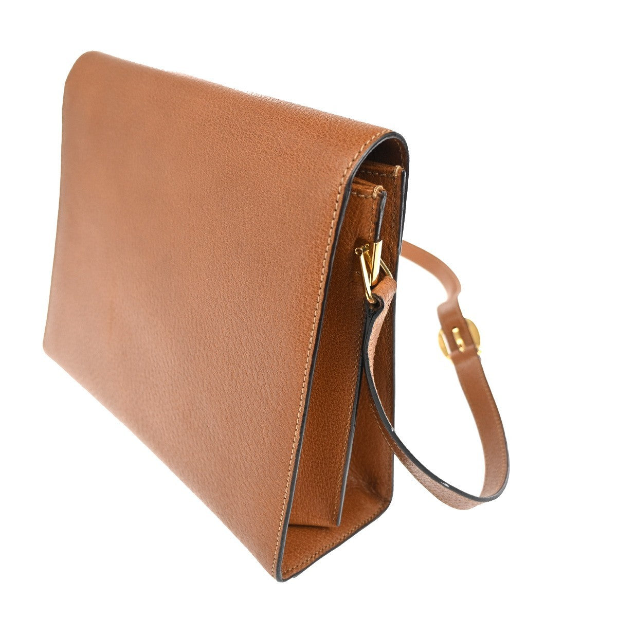 Gucci Vintage Lady Lock Top Handle Bag Leather, Brown, Leather, Shoulder Bag