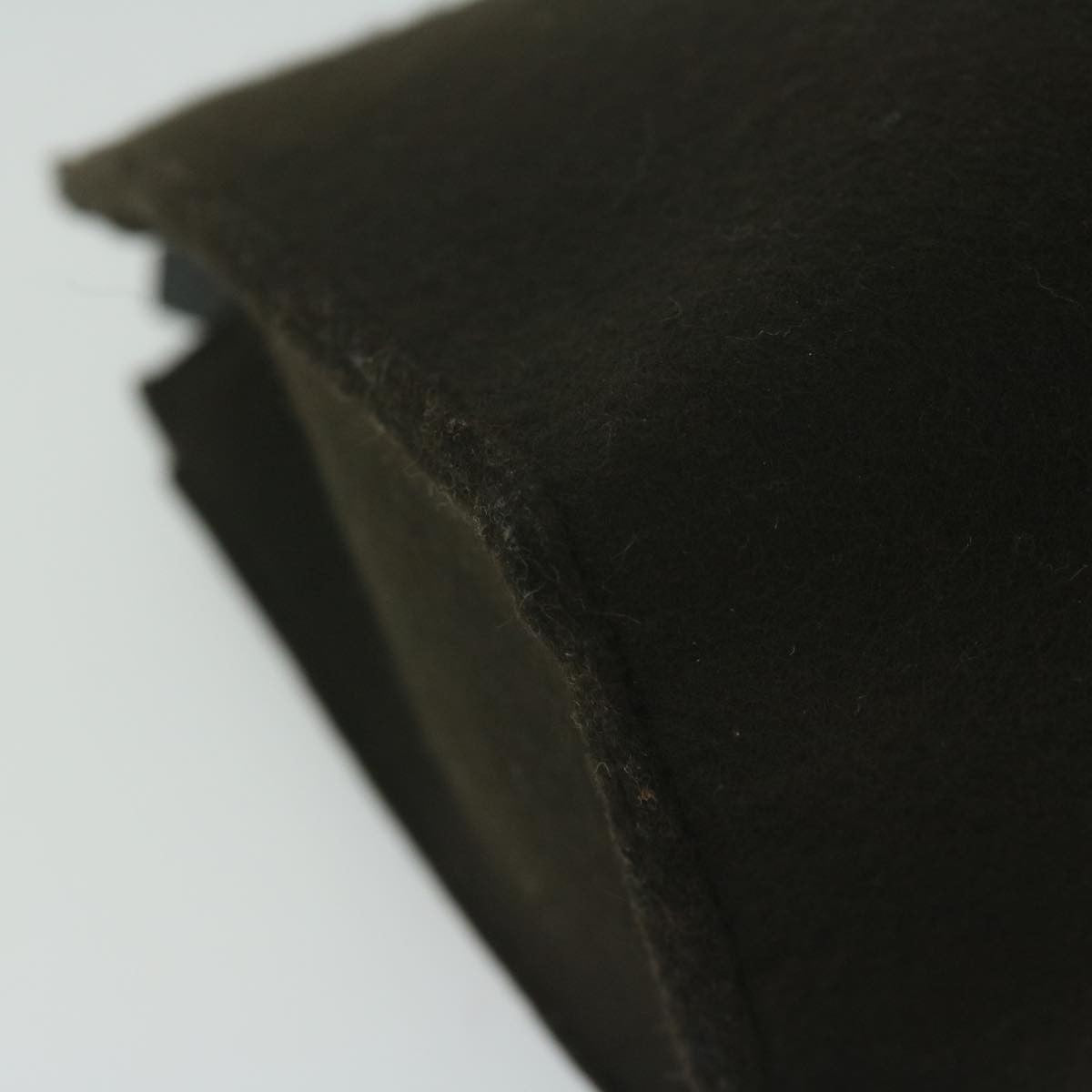 Hermes Vintage Clutch Wool, BROWN, WOOL, Clutche & pouche