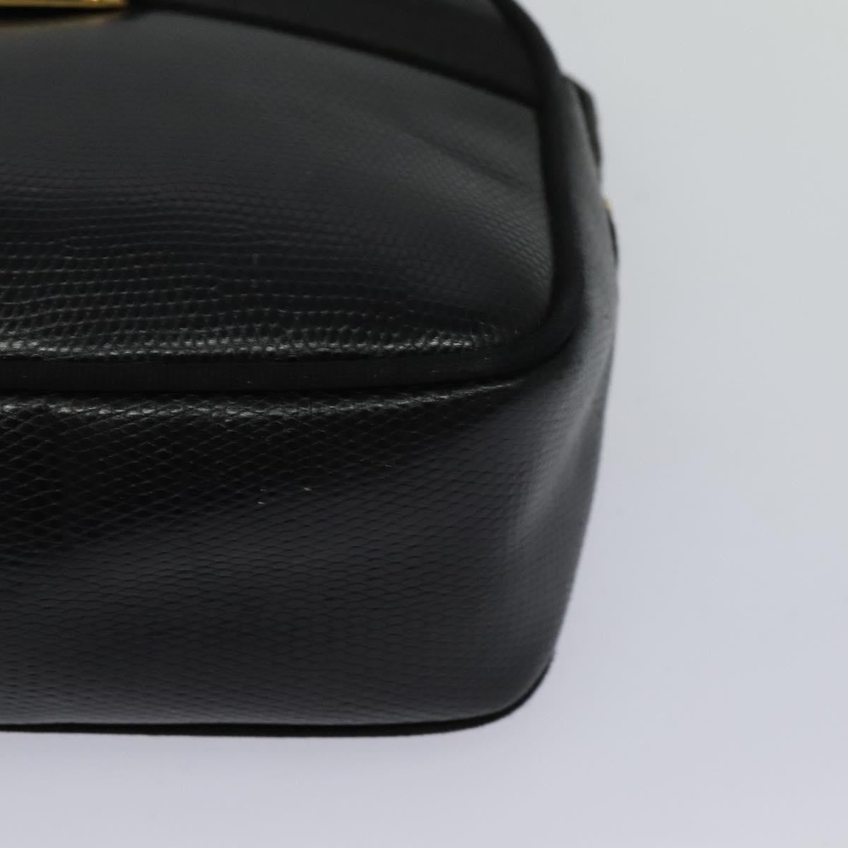 Salvatore Ferragamo Vala Shoulder Bag Leather, BLACK, LEATHER, Shoulder bag