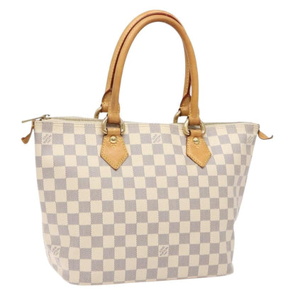 Louis Vuitton Saleya Handbag Damier, WHITE, CANVAS, Tote bag
