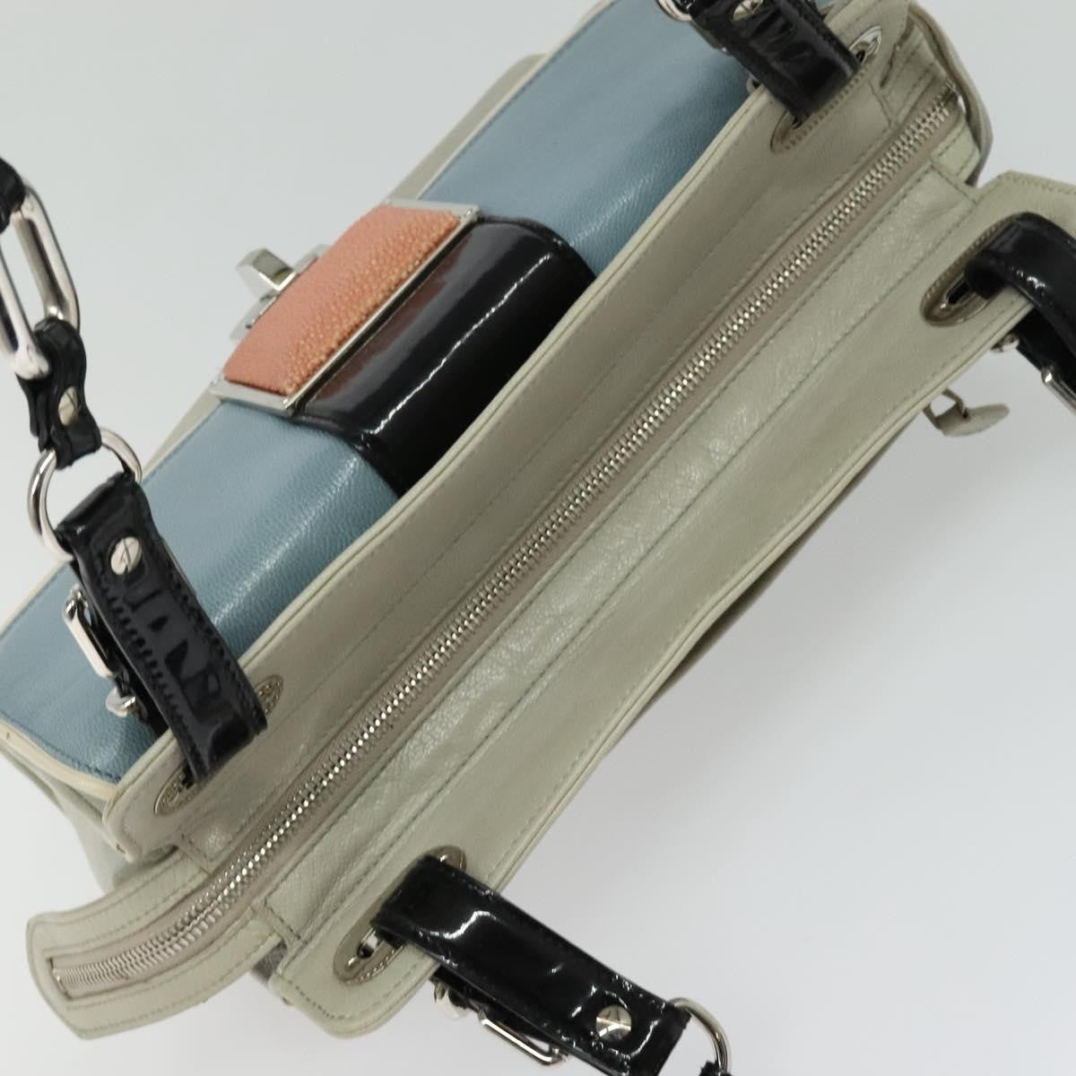 Balenciaga Cherche Midi Chain Shoulder Bag Leather, GRAY, LEATHER, Shoulder bag