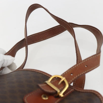 Celine Vintage Macadam Tote bag Canvas, BROWN, PVC, Tote bag