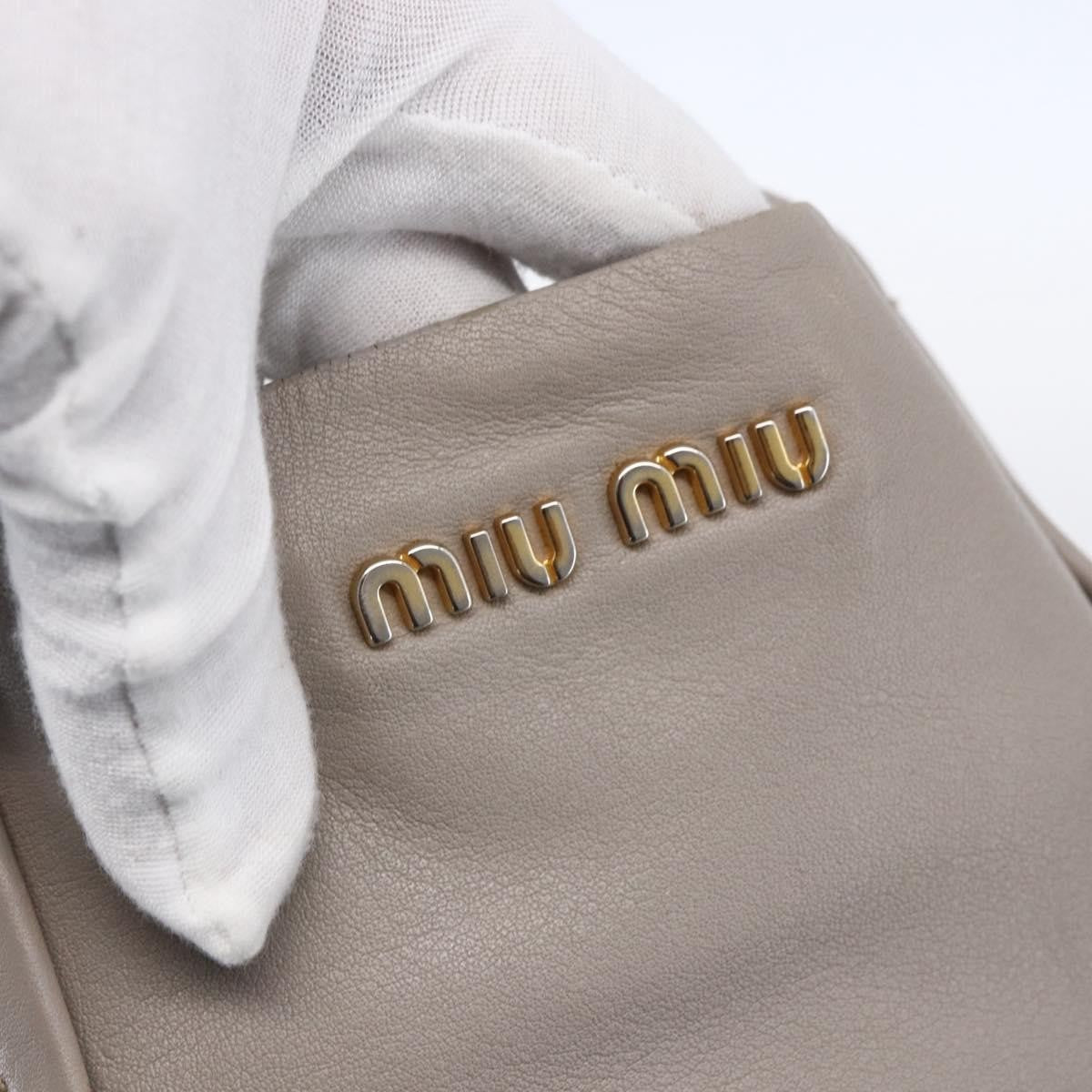 Miu Miu Vintage Tote bag Leather, BLACK, LEATHER, Tote bag