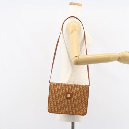 Christian Dior Vintage Trotter Shoulder Bag Canvas, BROWN, CANVAS, Shoulder bag