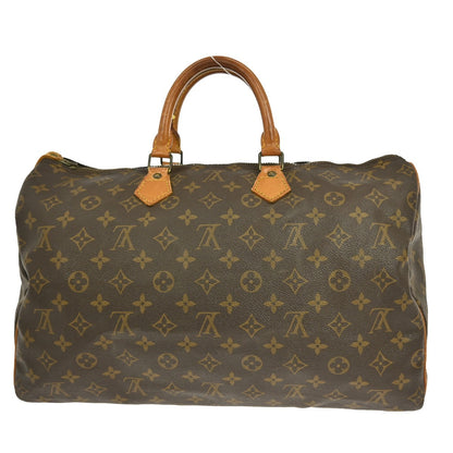 Louis Vuitton Speedy Handbag Monogram Canvas, BROWN, CANVAS, Handbag