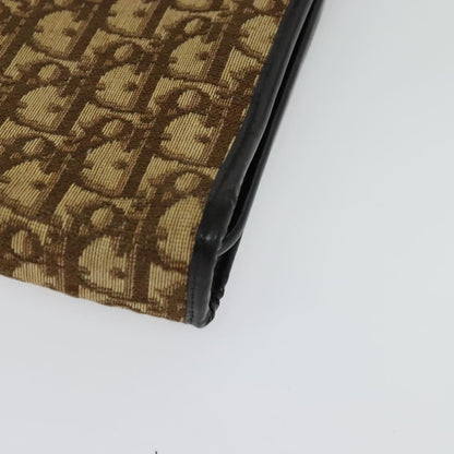 Christian Dior Vintage Trotter Handbag Canvas, BROWN, CANVAS, Handbag