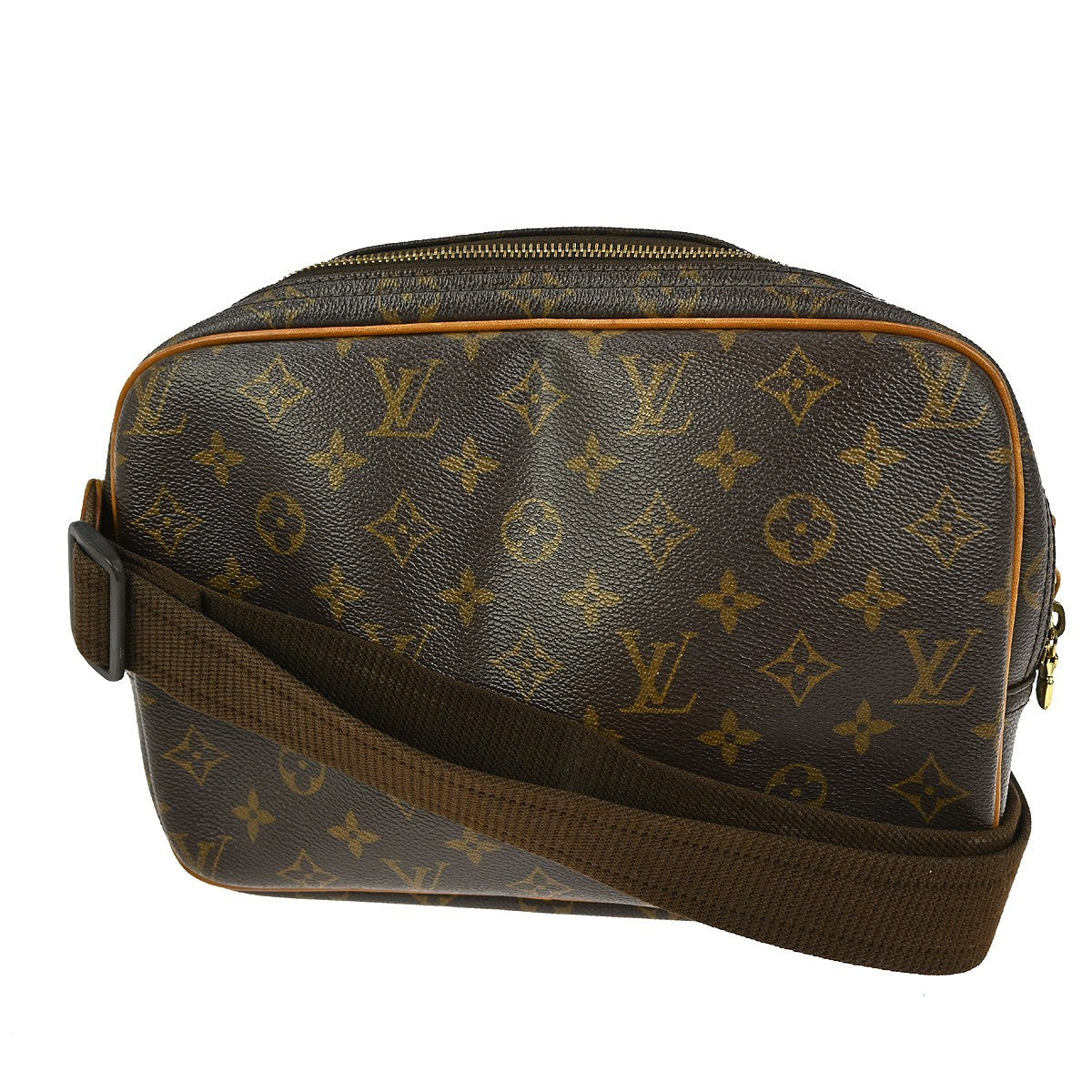 Louis Vuitton Reporter Bag Monogram Canvas, BROWN, CANVAS, Shoulder bag