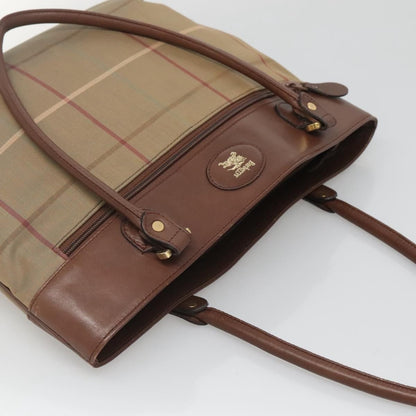 Burberry Nova check Shoulder bag Canvas, BEIGE, CANVAS, Shoulder bag