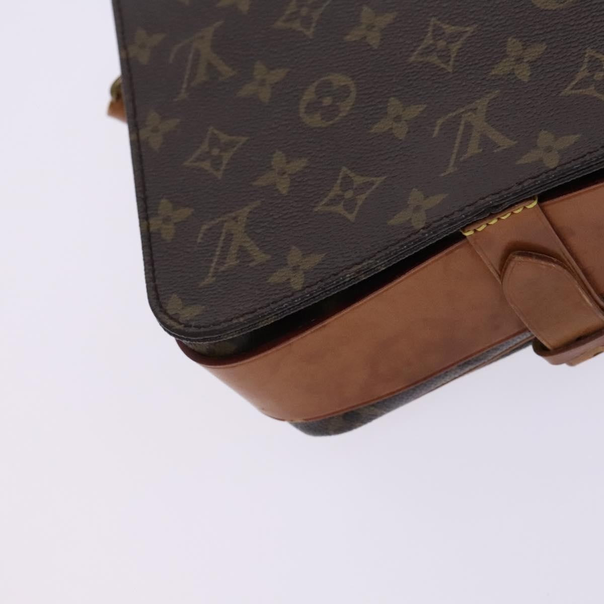 Louis Vuitton Cartouchiere Handbag Monogram Canvas, BROWN, CANVAS, Shoulder bag