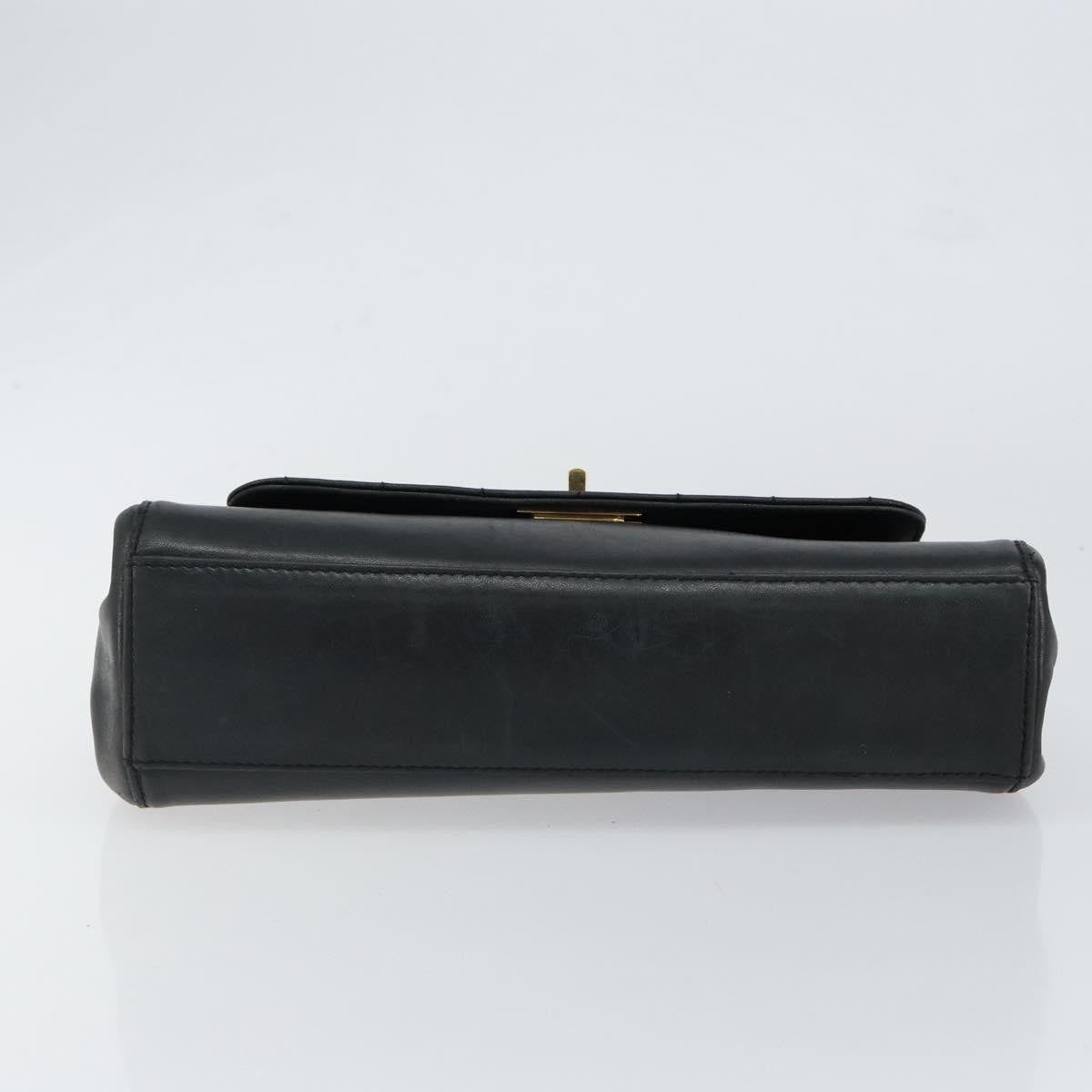 Chanel Chocolate Bar Accordion Reissue Flap Bag Quilted Lambskin, BLACK, LEATHER, Shoulder bag