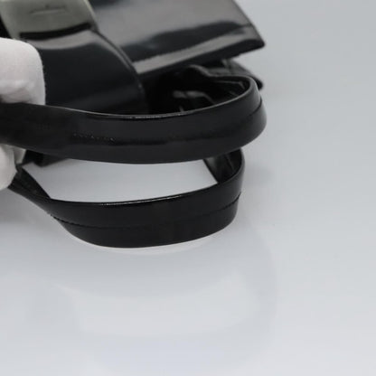 Salvatore Ferragamo Vara Tote Patent Leather, BLACK, PATENT_LEATHER, Handbag