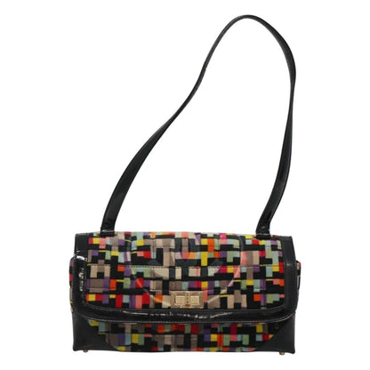 Chanel Chocolate Bar Medallion Flap Bag Quilted Calfskin, MULTICOLOUR, VELVET, Handbag