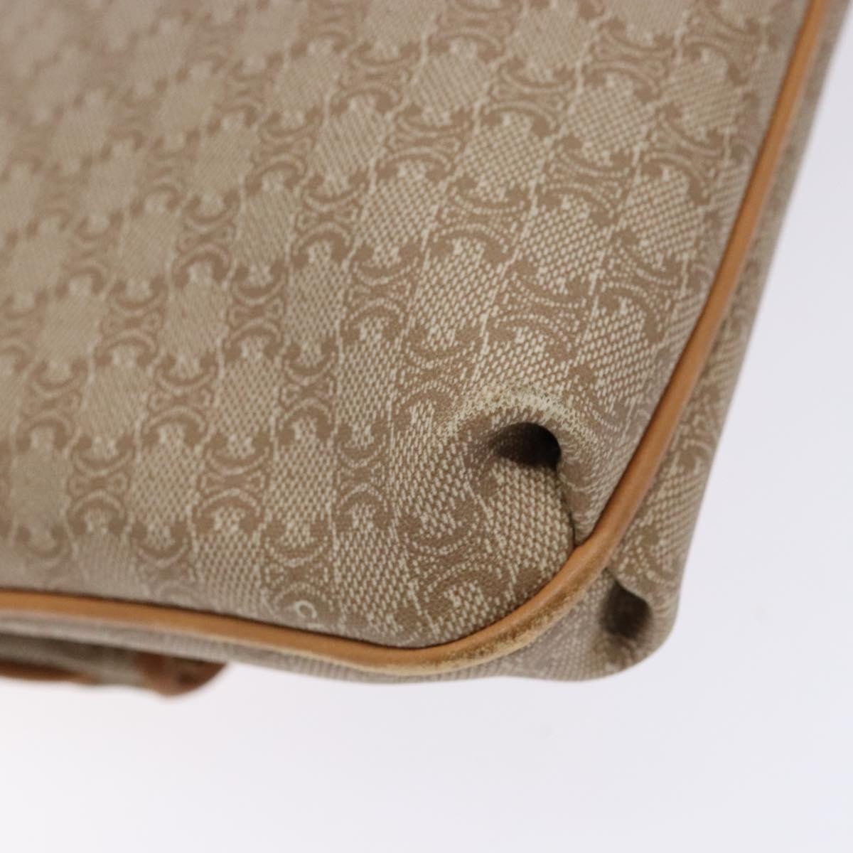 Celine Macadam Pochette Classic, BEIGE, LEATHER, Clutche & pouche