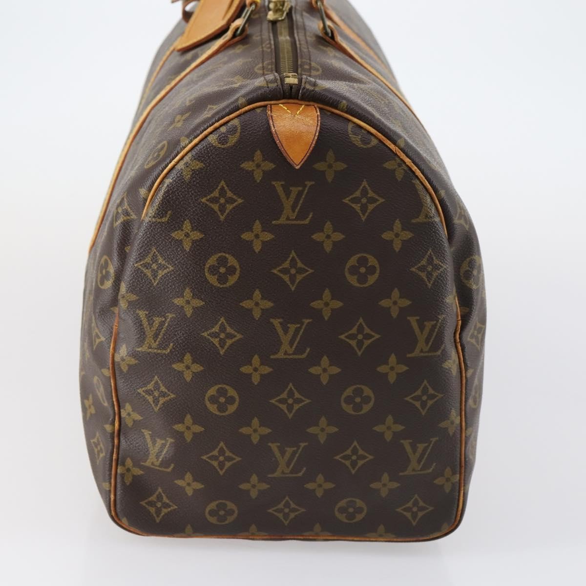 Louis Vuitton Keepall Bag Monogram Canvas, BROWN, CANVAS, Travel bag