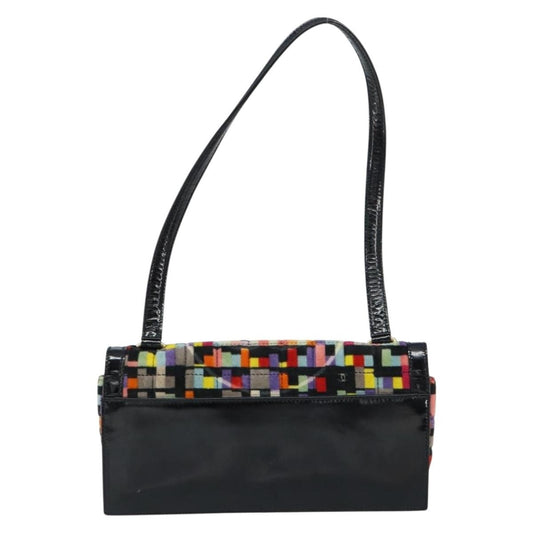 Chanel Vintage Reissue Flap Handbag Multicolor Quilted Velvet with Patent, MULTICOLOUR, VELVET, Shoulder bag