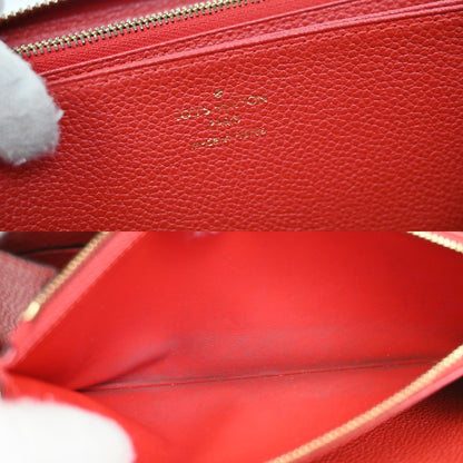 Louis Vuitton Zippy Wallet NM Leather Empreinte, RED, LEATHER, Wallets