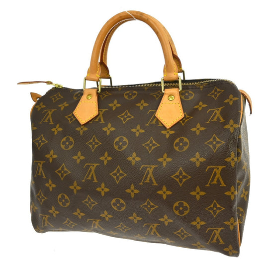 Louis Vuitton Speedy Handbag Monogram Canvas, Brown, Canvas, Handbag