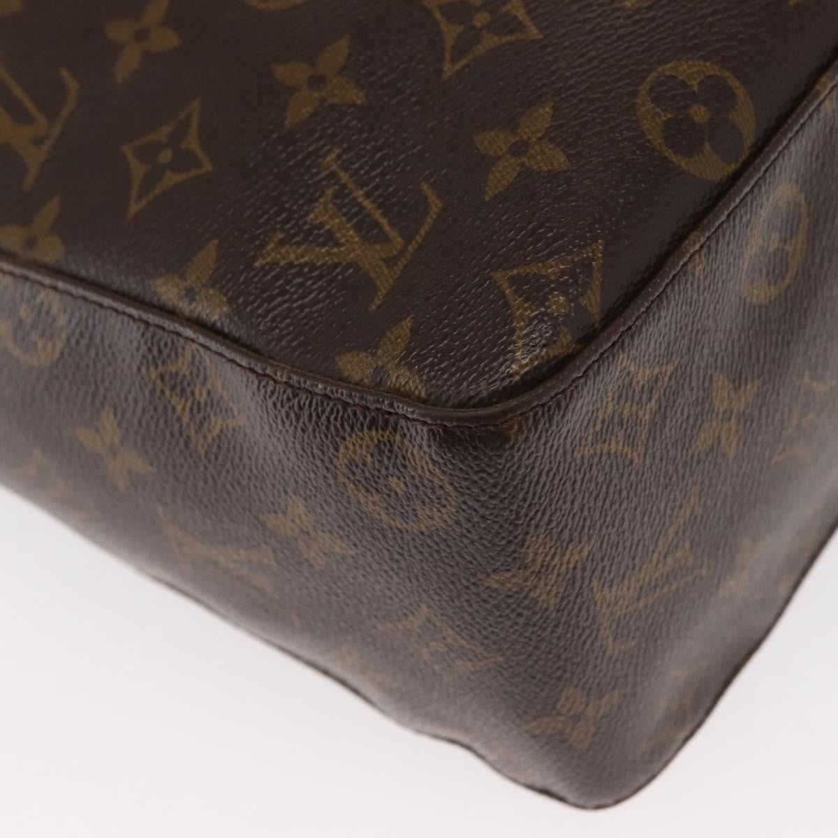 Louis Vuitton Looping Handbag Monogram Canvas, BROWN, CANVAS, Shoulder bag