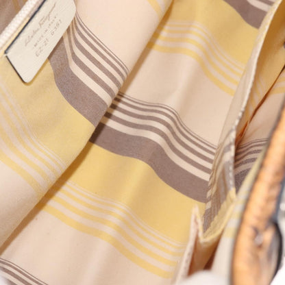 Salvatore Ferragamo Gancini Tote Leather, BROWN, LEATHER, Tote bag