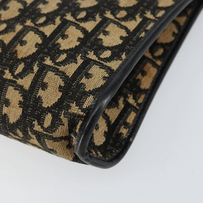 Christian Dior Vintage Trotter Shoulder Bag Canvas, NAVY, CANVAS, Shoulder bag