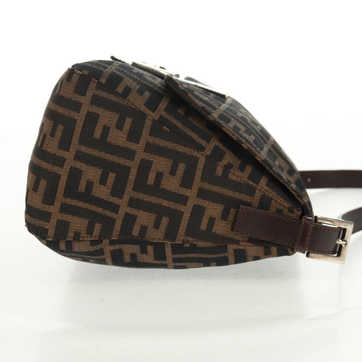 Fendi Mamma Baguette Zucca canvas, BLACK, CANVAS, Shoulder bag