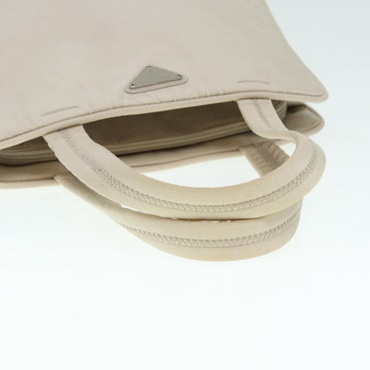 Prada Zip Around Tote Tessuto, BEIGE, NYLON, Tote bag