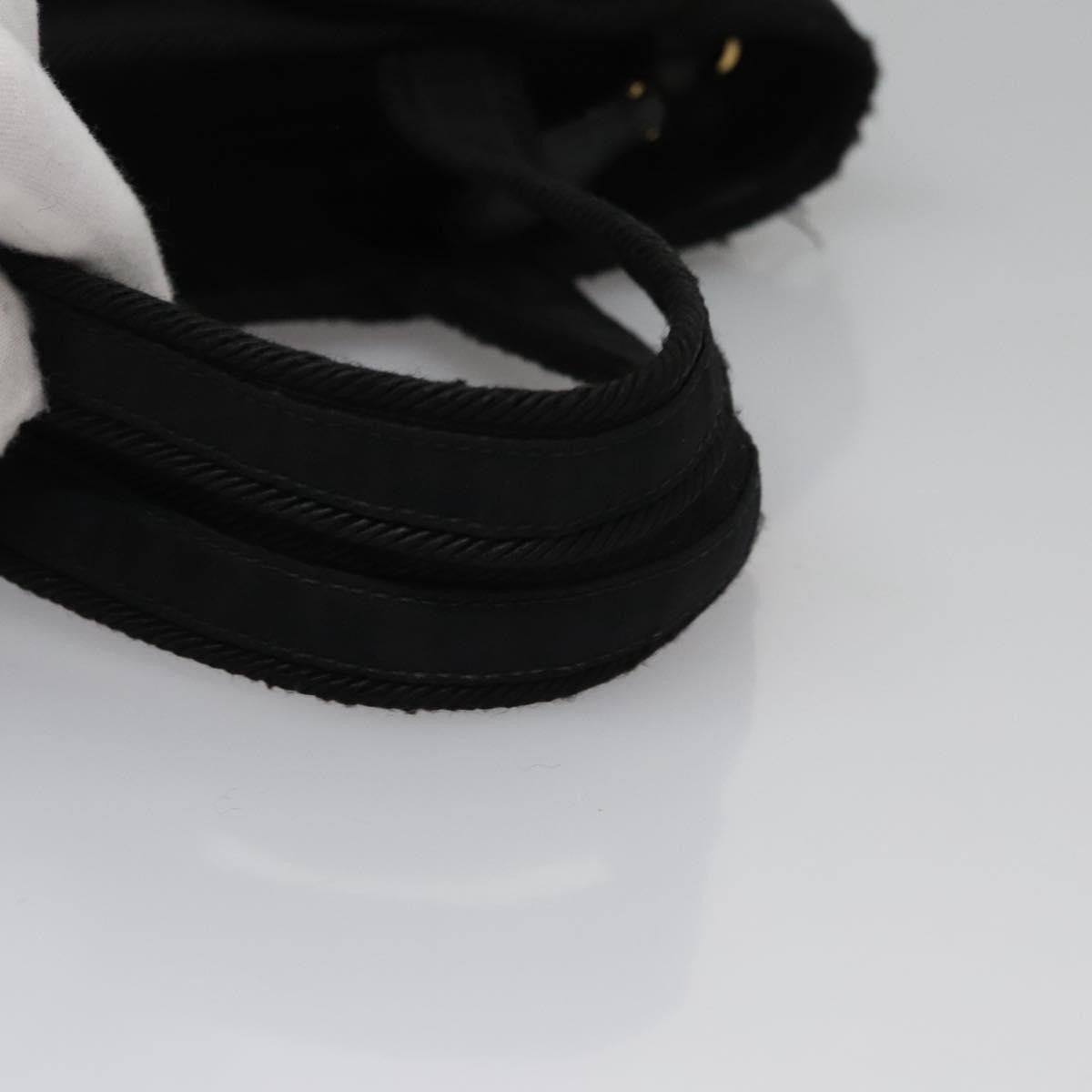 Prada Logo Bow Tote Tessuto, BLACK, NYLON, Tote bag